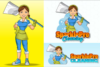 design professional brand mascot logo or cartoon character