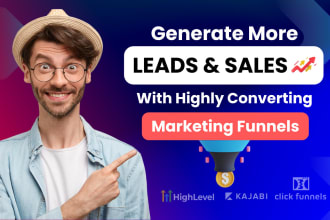 build your marketing sales funnel on clickfunnels gohighlevel kajabi kartra