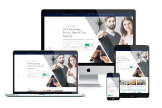 do modern and clean real estate website, realtor fashion website