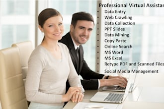 be your virtual assistant data entry web search crawler