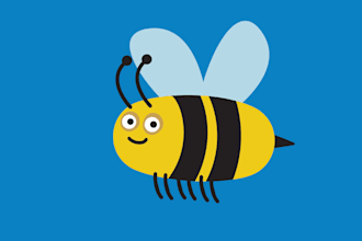 design a 2d vector animal cartoon character