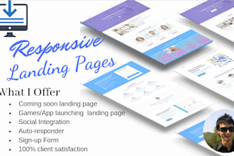 design a stunning , responsive wordpress landing page