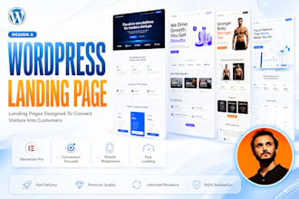 design a stunning , responsive wordpress landing page