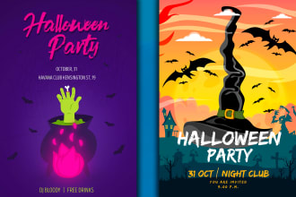design special halloween flyer