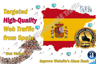 send spanish web visitors, geo traffic from spain