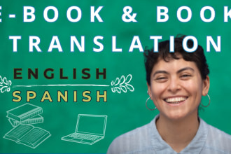 translate your book english to spanish or spanish to english