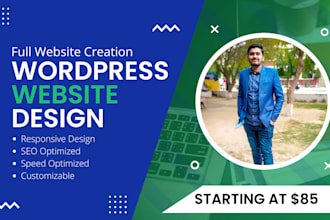 create wordpress website design and redesign website