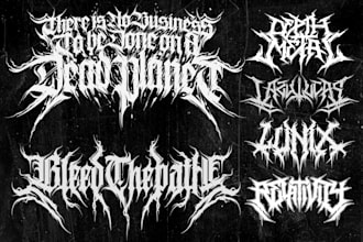 design logo death metal style