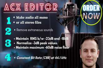 be your audiobook editor for acx audible