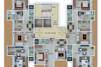 do your building 3d animation and 2d plan rendering