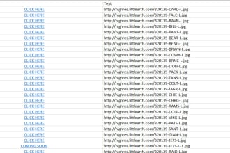 do extract hyperlinks in excel and google sheet for shopify uploading