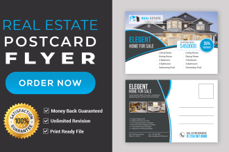 design real estate eddm postcard or flyer