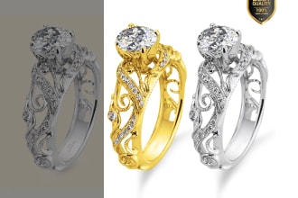 do premium jewellery retouch and white background