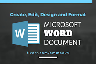 design and format a professional microsoft word document
