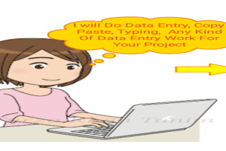 do perfect data entry and web research with error free