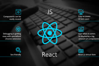 do web development in react js, javascript and node js