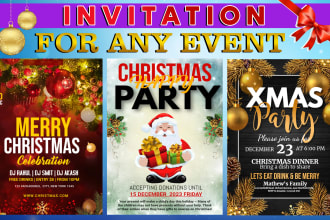 design digital wedding invitation for party, birthdays, save the date events