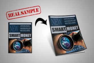 convert your 2d magazine cover into 3d magazine mockup