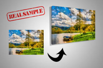 create canvas wrap canvas mockup 3d from canvas image