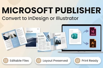 convert microsoft publisher to indesign or illustrator