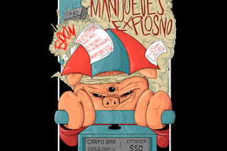 design of illustrated flyers