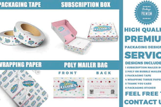 design poly mailer, subscription box for your business in 24 hours