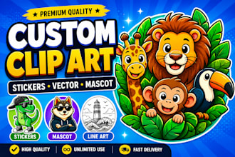 design sticker and clipart illustration