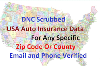 provide USA auto insurance leads for any zip code