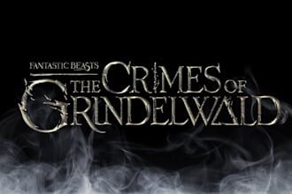 make a crimes of grindelwald logo with your name