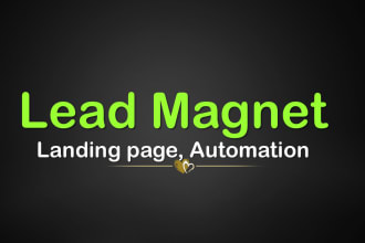 design lead magnet registration page and delivery system