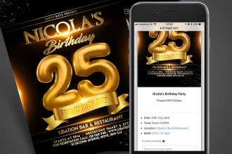 create custom digital invitation card with rsvp