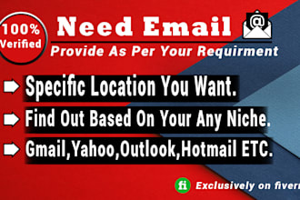 provide targeted email list, email collection for email campaign