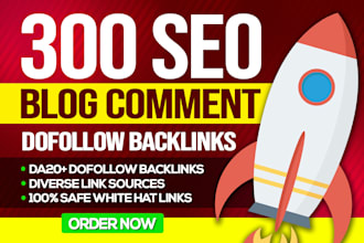 create 300 dofollow blog comments contextual backlinks