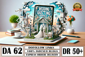 write wedding guest posts on my da 63 blog off page SEO