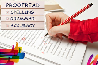 proofread and copy edit your website content