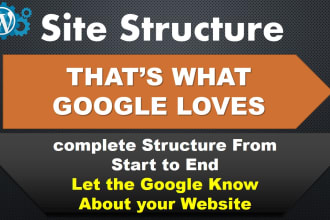 create a site structure and do SEO keyword research