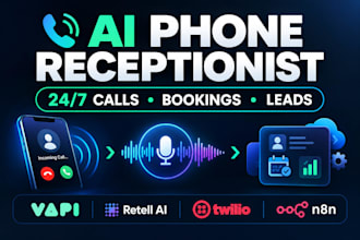 build ai phone receptionist for calls, bookings and lead capture