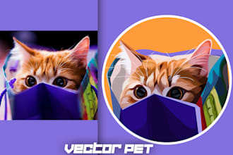 draw dog cat animal pet cartoon portrait
