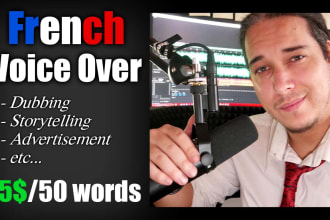 record any french voiceover for your projects