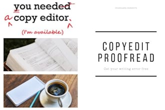 copyedit proofread and correct your books, research articles