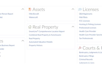 do collect real estate data from lexisnexis and tlo