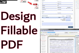 design interactive fillable PDF form on adobe acrobat