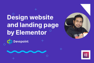create wordpress website, landing page with elementor or elementor pro