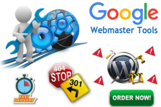 setup and fix all google search console webmaster errors