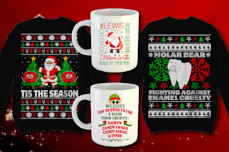 do christmas mug and sweater
