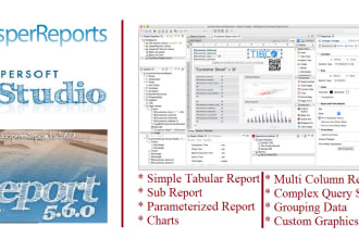 design and develop jasper report using ireport