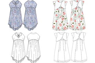 do fashion technical sketches and drawings