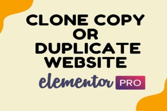 clone,copy or duplicate wordpress website design using elementor pro