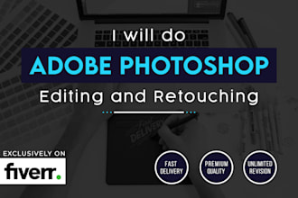 do adobe photoshop editing and photo retouching