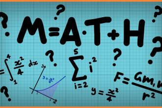 help in calculus, maths, statistics, probability and linear algebra